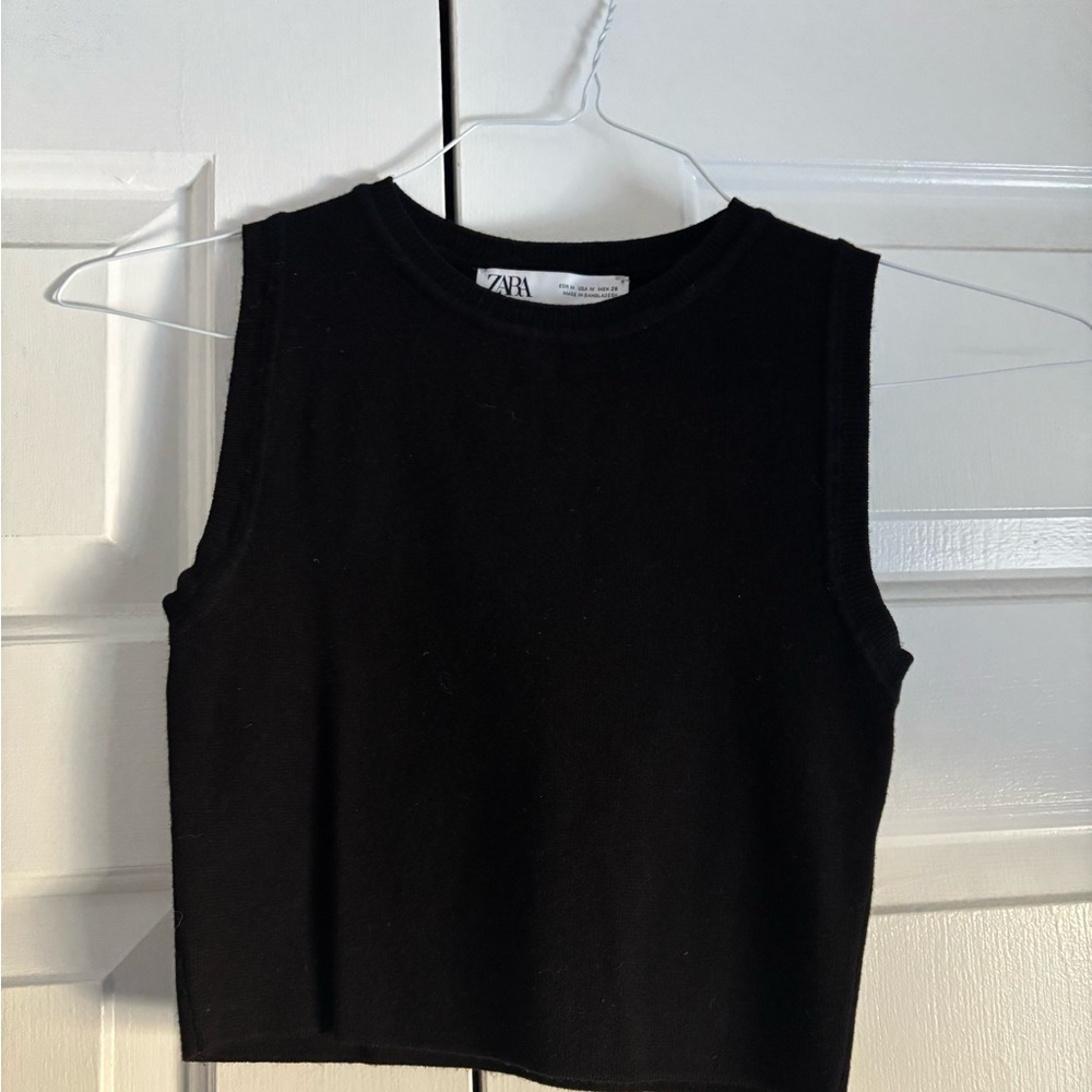 Zara Women's Black Crop Top